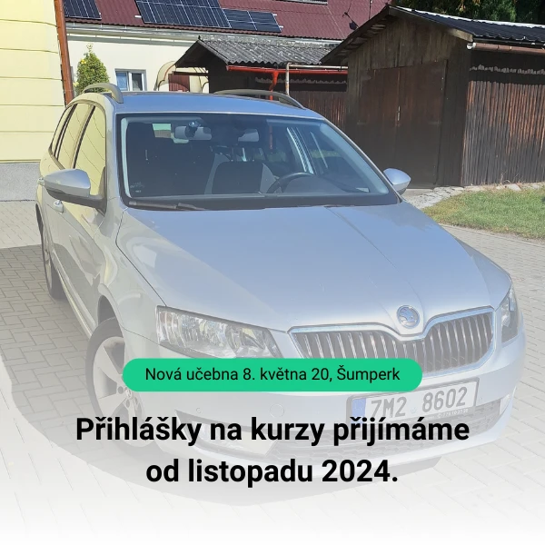 Nové termíny pro kurzy autoškoly, listopad 2024, Autoškola Lenhart